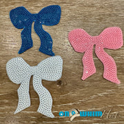 On A Whim Hats Sequin Bows Iron-On Patches