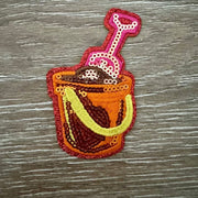 On A Whim Hats Sequin Sandpail Iron-On Patch
