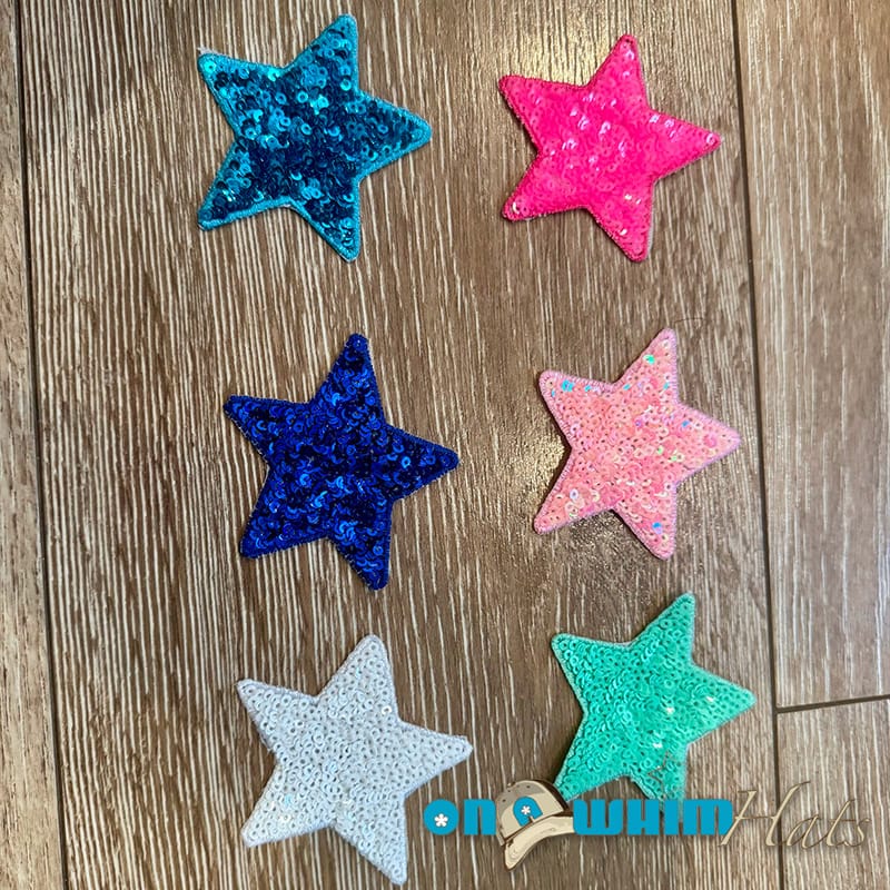 On A Whim Hats Sequin Starbright Iron-On Patch