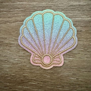 On A Whim Hats Shell Iron-On Patch