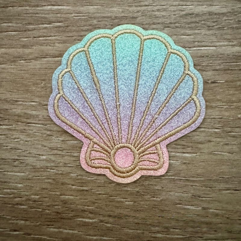 On A Whim Hats Shell Iron-On Patch