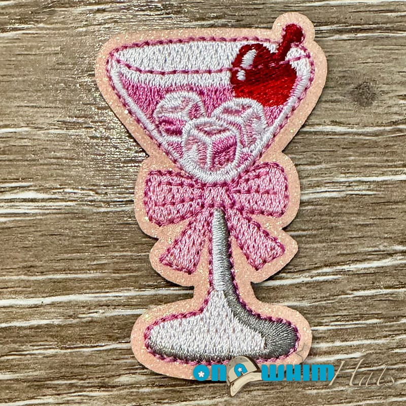 On A Whim Hats Shirley Temple Embroidered Iron-On Patch