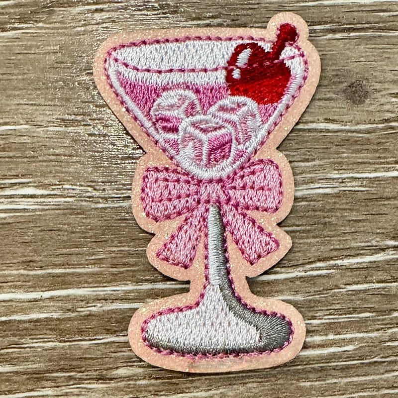 On A Whim Hats Shirley Temple Embroidered Iron-On Patch