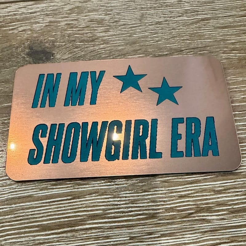 On A Whim Hats Showgirl Era Iron-On Acrylic Patch