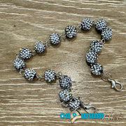 On A Whim Hats Silver Sparkly Hat Chain