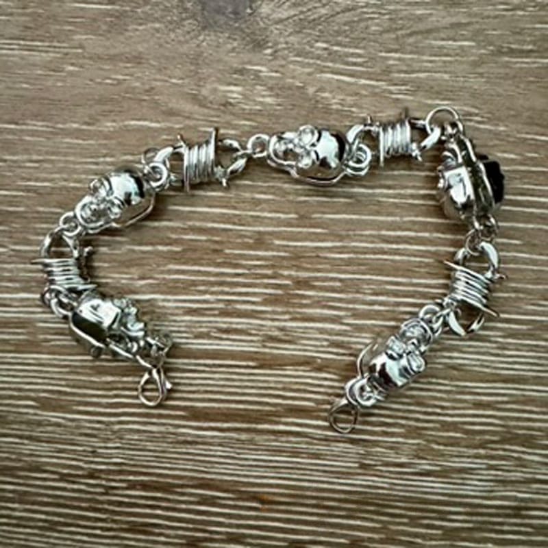 On A Whim Hats Skull Hat Chain