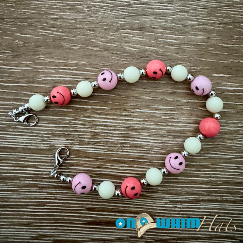 On A Whim Hats Smiley Face Hat Chain