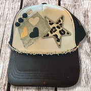 On A Whim Hats Smokin’ Hot Handmade Trucker Hat with Recycled Denim