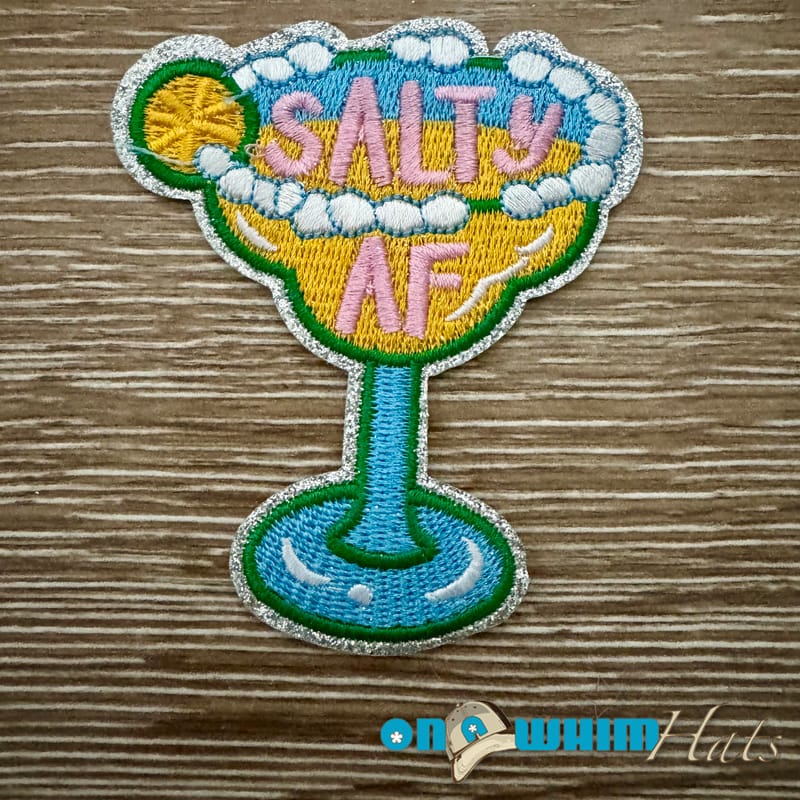 On A Whim Hats So Salty Iron-On Patch