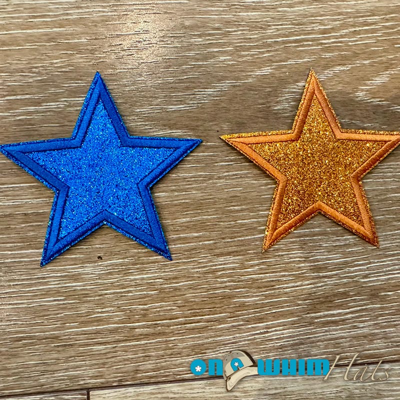 On A Whim Hats Sparkles Embroidered Iron-On Patch