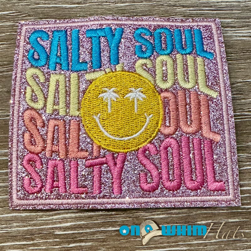 On A Whim Hats Sparkly Salty Soul Iron-On Patch