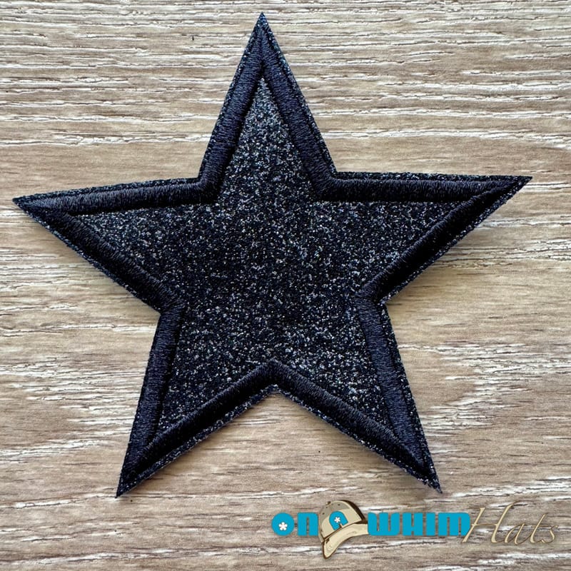 On A Whim Hats Sparkly Star Iron-On Patch