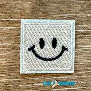 On A Whim Hats Squared Embroidered Iron-On Patch