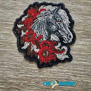On A Whim Hats Stallion Iron-On Patch