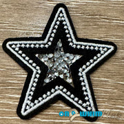 On A Whim Hats Starburst Embroidered Iron-On Patch
