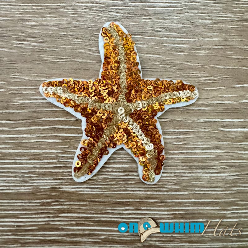 On A Whim Hats Starfish Iron-On Patch
