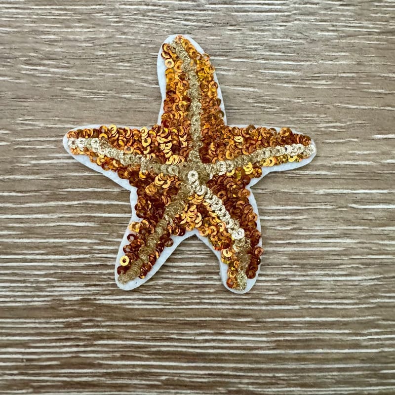 On A Whim Hats Starfish Iron-On Patch