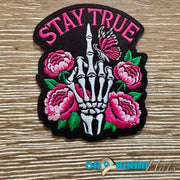 On A Whim Hats Stay True Iron-On Patch
