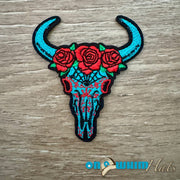 On A Whim Hats Steer Iron-On Patch