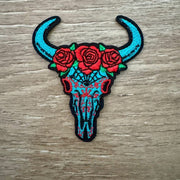 On A Whim Hats Steer Iron-On Patch