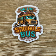 On A Whim Hats Struggle Bus Iron-On Patch