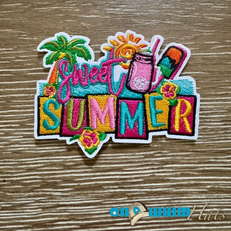 On A Whim Hats Summer Iron-On Patch