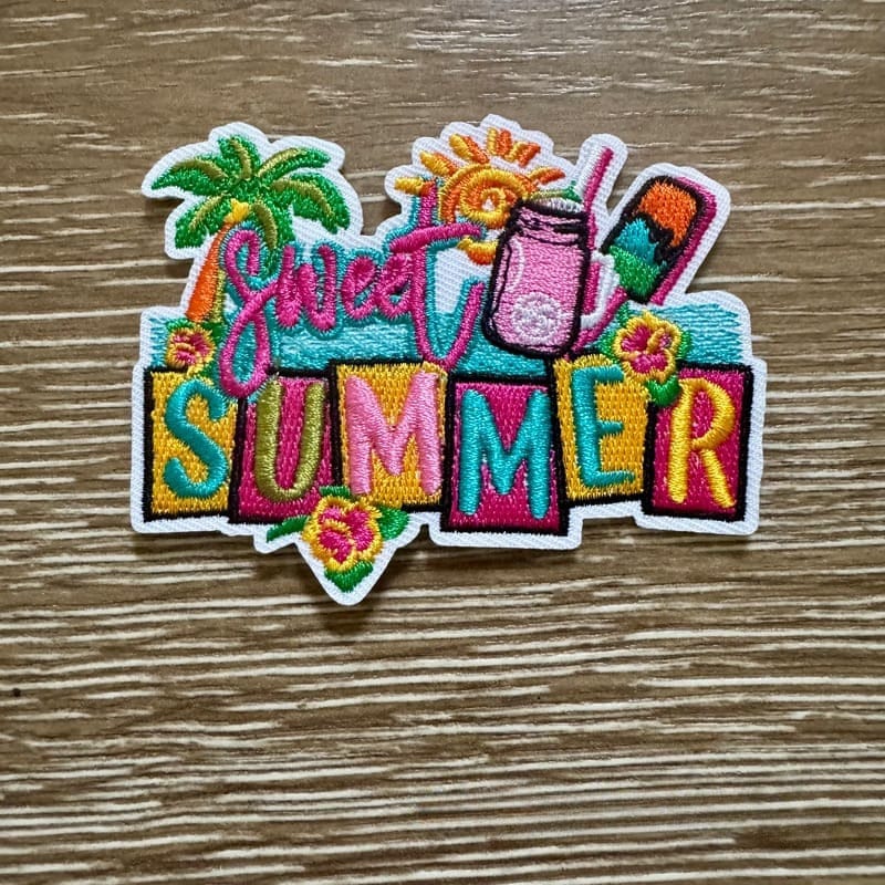 On A Whim Hats Summer Iron-On Patch