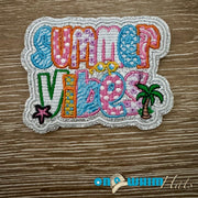 On A Whim Hats Summer Vibes Iron-On Patch
