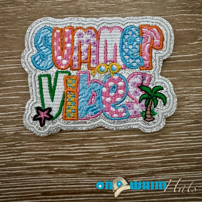 On A Whim Hats Summer Vibes Iron-On Patch