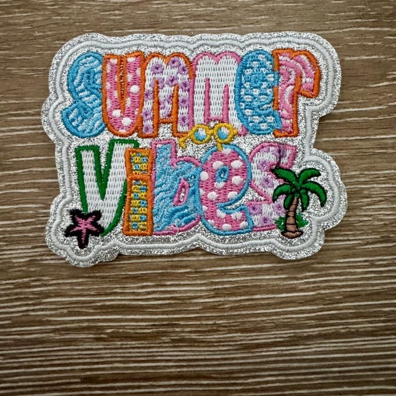 On A Whim Hats Summer Vibes Iron-On Patch