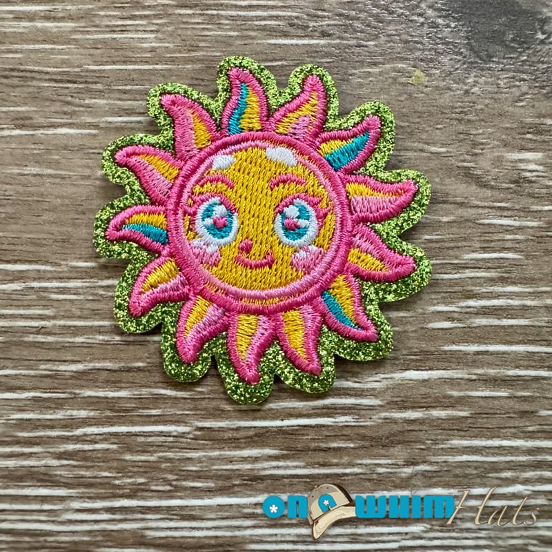 On A Whim Hats Sunshine  Iron-On Patch