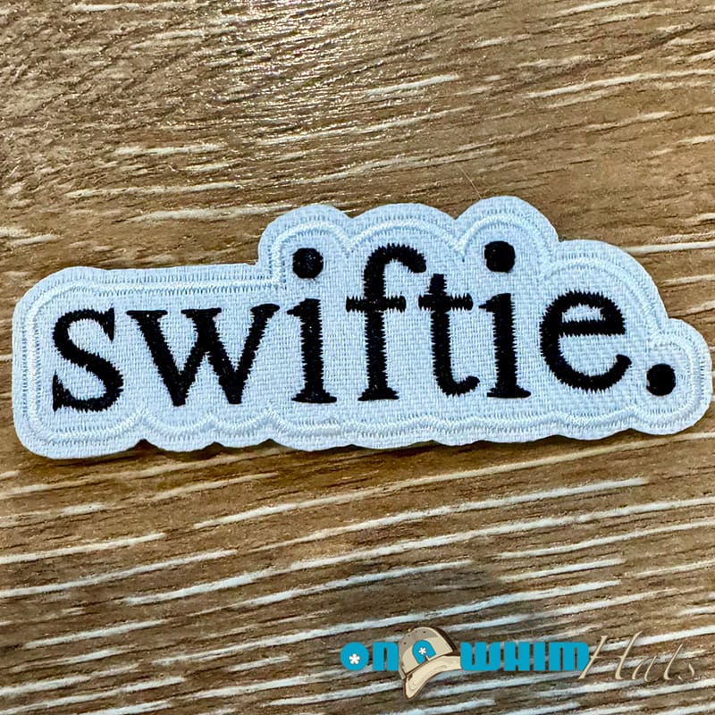 On A Whim Hats Swiftie Embroidered Iron-On Patch