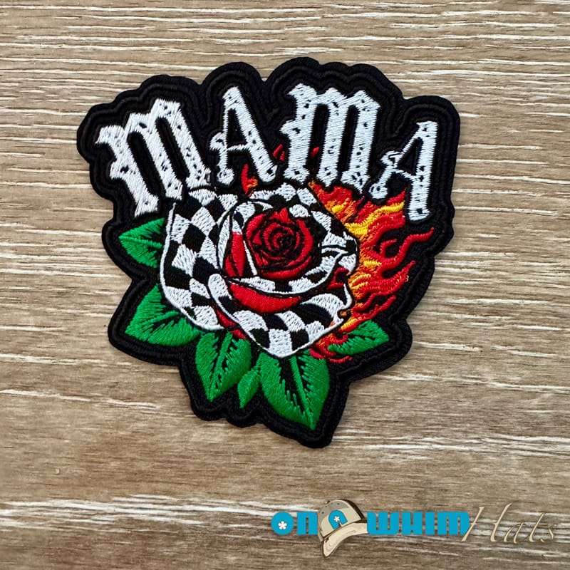 On A Whim Hats Tattoo Mama Iron-On Patch