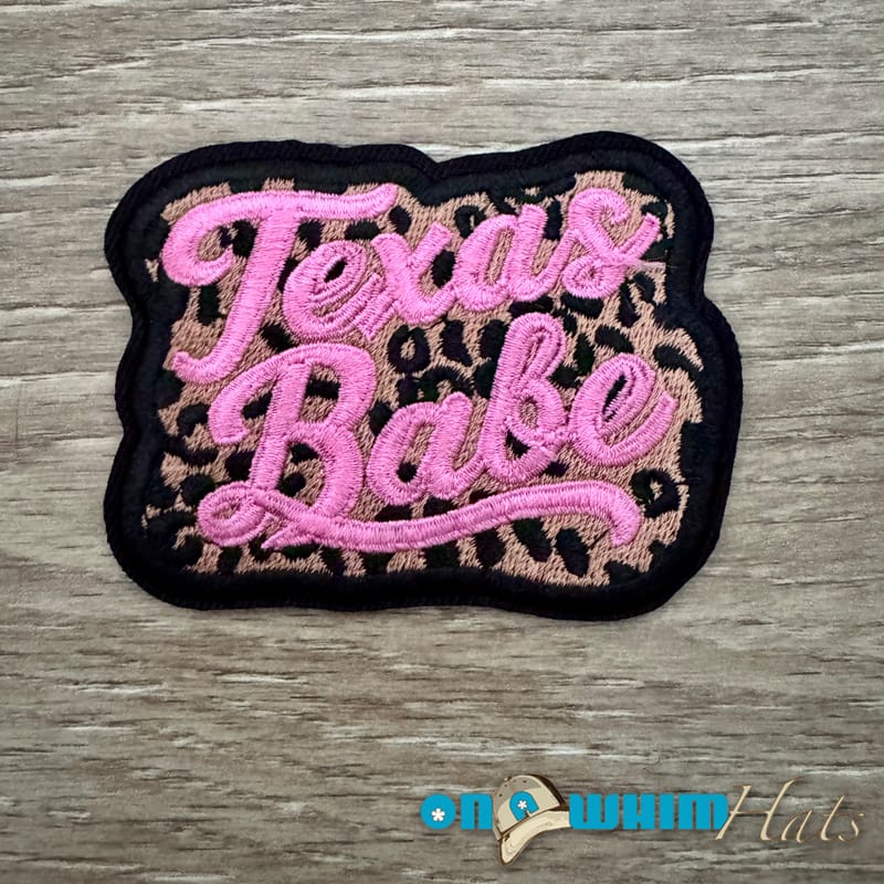 On A Whim Hats Texas Babe Iron-On Patch