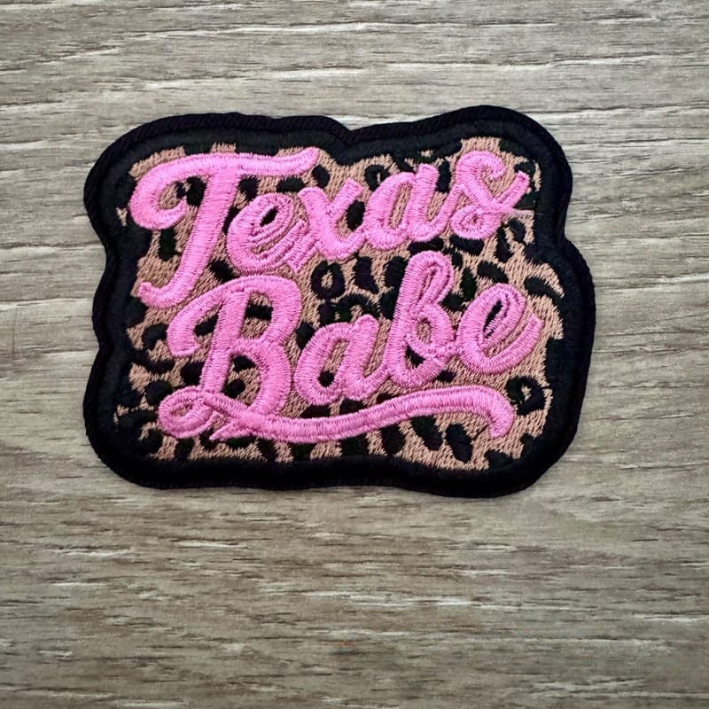 On A Whim Hats Texas Babe Iron-On Patch