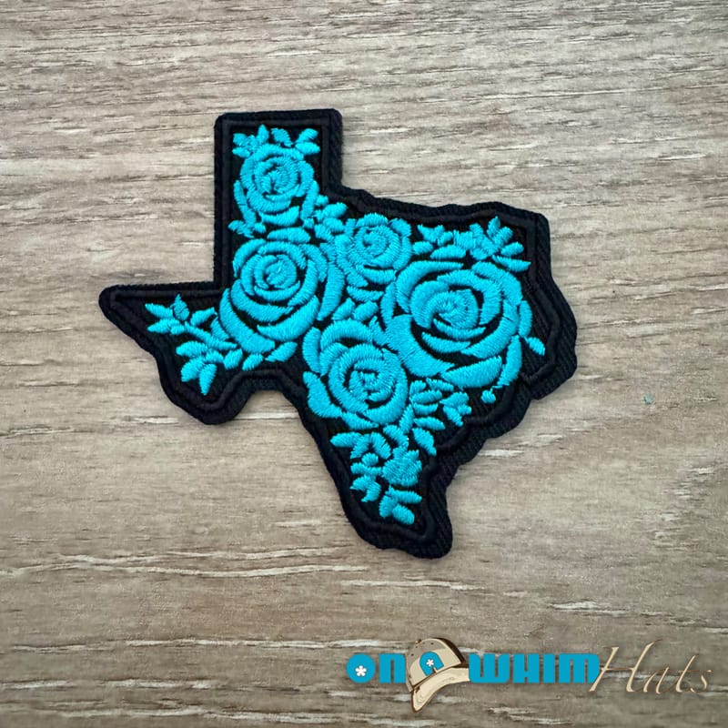 On A Whim Hats Texas Flower Iron-On Patch