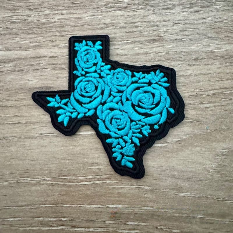 On A Whim Hats Texas Flower Iron-On Patch