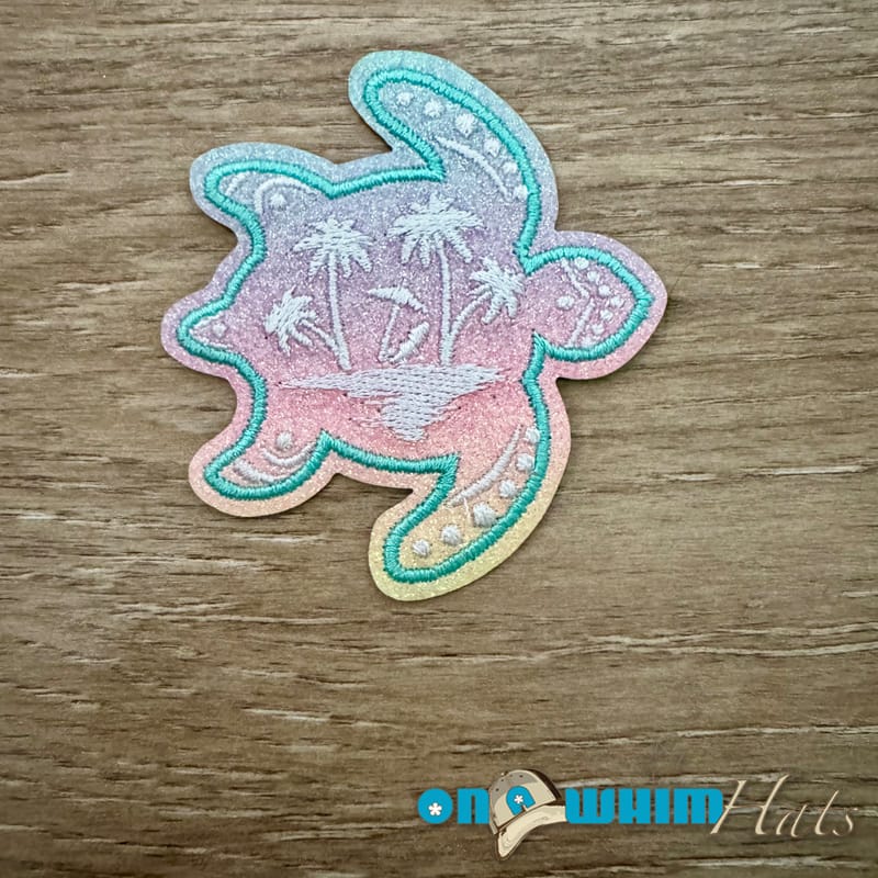 On A Whim Hats The Turtle Iron-On Patch