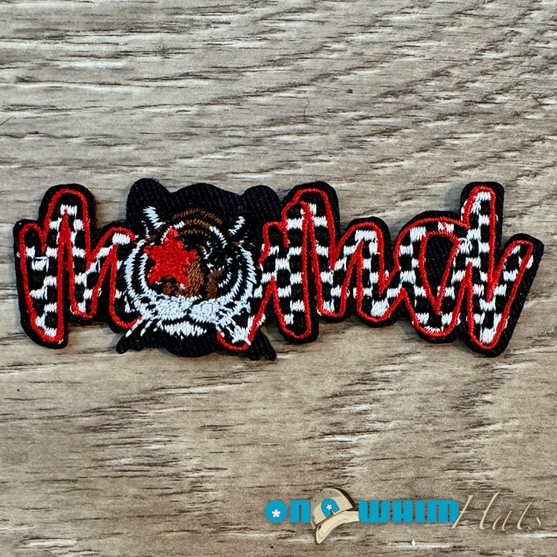 On A Whim Hats Tiger Mama Iron-On Patch