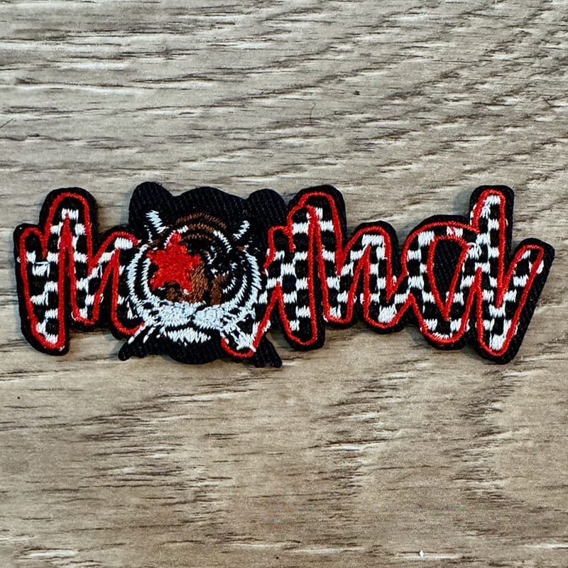 On A Whim Hats Tiger Mama Iron-On Patch