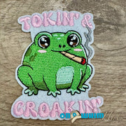 On A Whim Hats Tokin' and Smokin' Iron-On Patch