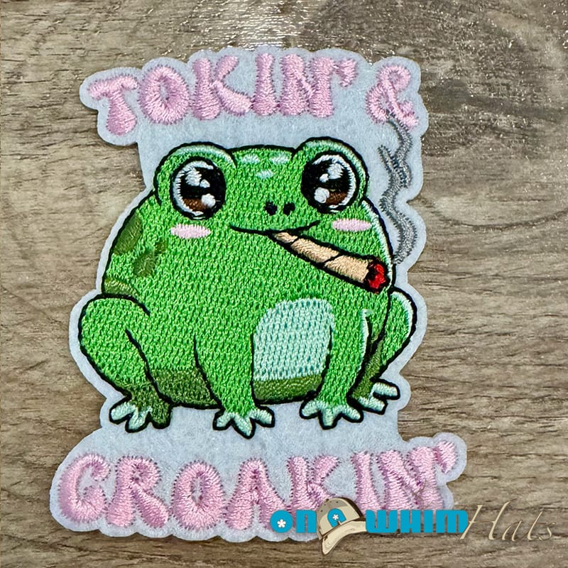 On A Whim Hats Tokin' and Smokin' Iron-On Patch