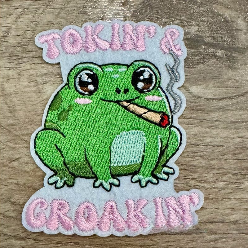 On A Whim Hats Tokin' and Smokin' Iron-On Patch