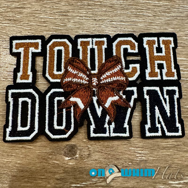 On A Whim Hats Touchdown Iron-On Patch