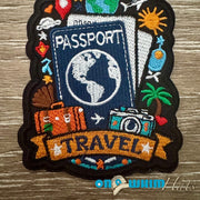 On A Whim Hats Travel Iron-On Patch