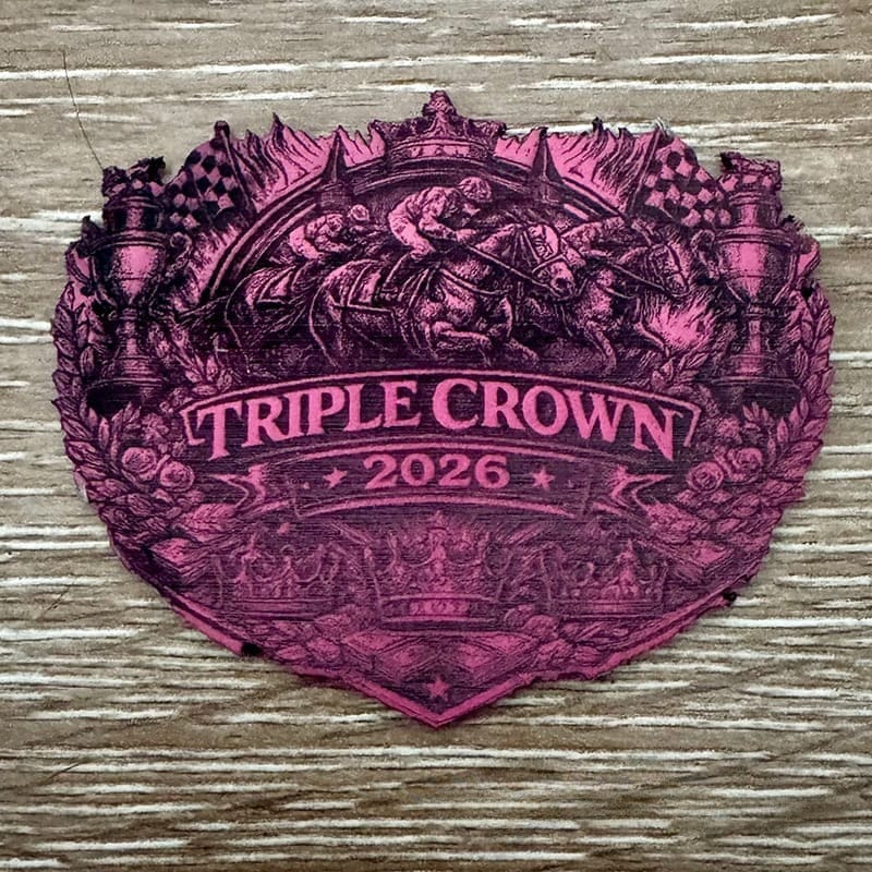 On A Whim Hats Triple Crown Patches