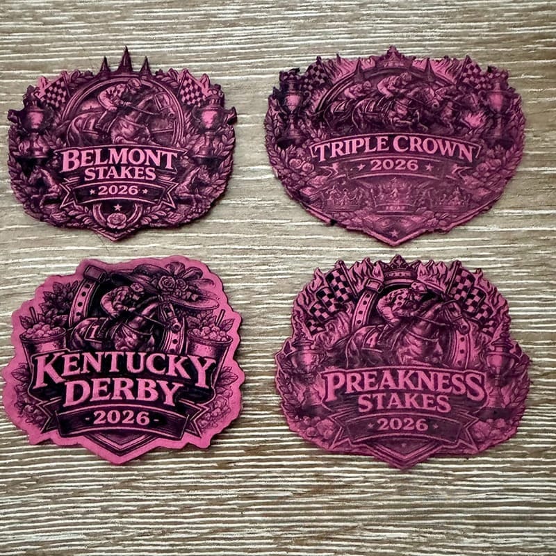 On A Whim Hats Triple Crown Patches