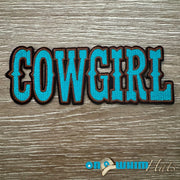 On A Whim Hats Turquoise Cowgirl Iron-On Patch