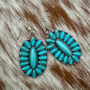 On A Whim Hats Turquoise Lover Earrings