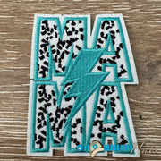 On A Whim Hats Turquoise Mama Iron-On Patch